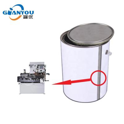 China 1-5L Beverage Paint Round Can Metal Paint Bucket Barrel Bucket Tin Can Side Seam Welding Machine for sale