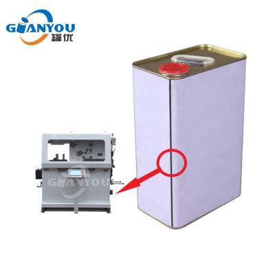 China 1-5L Beverage Paint Rectangular Tin Can Sets Metal Can Side Seam Welding Machine en venta