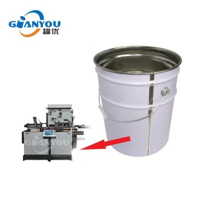 China 10-20L Beverage Bucket Drum Barrel Bucket Tin Packaging Tin Can Side Seam Sealing Machine en venta