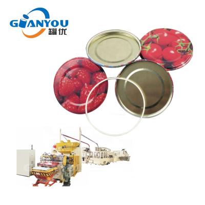 China Other SKO tin can cover canned food hook cap making machine glass bottle jar production line Te koop