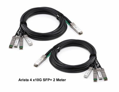 China Arista 2M QSFP+ 40g Breakout Cable CAB-Q-S-2M CE FCC Certification for sale