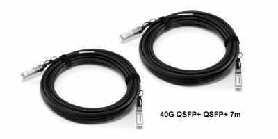 China QSFP+ To QSFP+ Copper Twinax Direct Attach Cable Full Compatible CAB-Q-Q-7M for sale