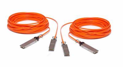 China 40GBase AOC QSFP + Copper Cable , Active Optical Cable 100 Meter for sale