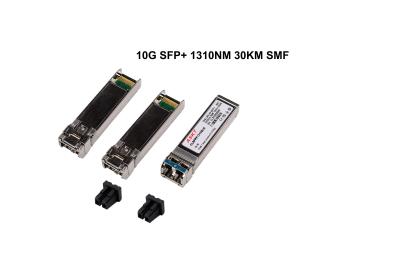 China 30km SMF SFP+ Optical Transceiver , Ethernet Fiber Transceiver High Performance for sale