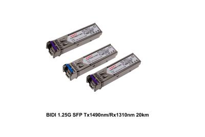 China GE LX SM H3C Compatible Bidirectional Optical Fiber Transceiver DDM / DOM Diagnostics for sale