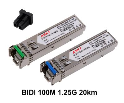 China SONET OC - 3 Bidirectional SFP Optical Transceiver155M 20km LC / SC Port Connector for sale