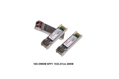 China Transceiver 1533.47nm 40km SMF DWDM für Wacholderbusch, SFP-Faser-Modul 10Gb/s zu verkaufen