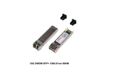 China Lc-Verbindungsstück 1560.61nm DWDM SFP + kompatibles Extrem H3C des Transceiver-SMF zu verkaufen