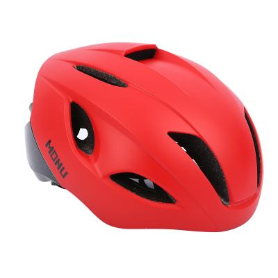 China Custom ABS OEM China Factory LED Light Bike Bicycle Helmet With Portable For Adult Unisex Road Bike Helmet for sale