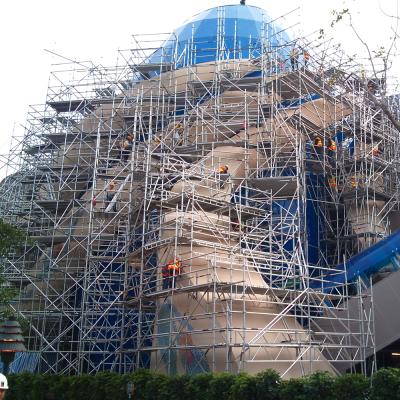 China Exterior building construction TUV certified aluminum ringlock scaffolding used in complex engineering for sale