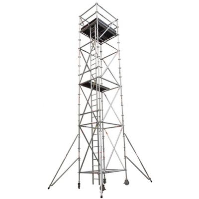 China Cleaning Aluminum Lock Access Ring Mobile Scaffolding Tower for sale