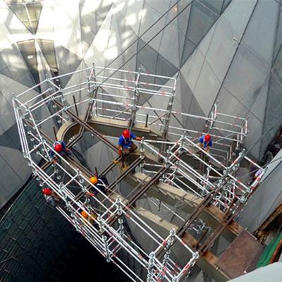 China Exterior Building Construction Aluminum Suspended Cuplock Scaffolding System For Construction Bracing for sale