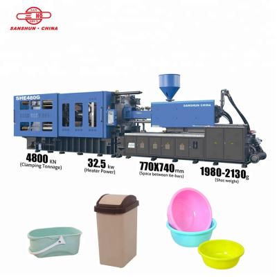 China SANSHUN Horizontal Servo Energy Saving Injection Molding Machines SHE480G for sale