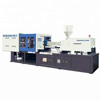 China Sanshun PET Series Horizontal Preform Making Injection Molding Machines SHE258-PET for sale