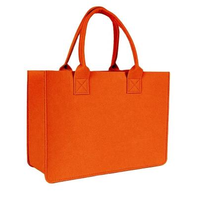 China 2022 Reusable Trending Hot Products Women Felt Bags Felt Shoulder Bag Felt Shopping Bag for sale