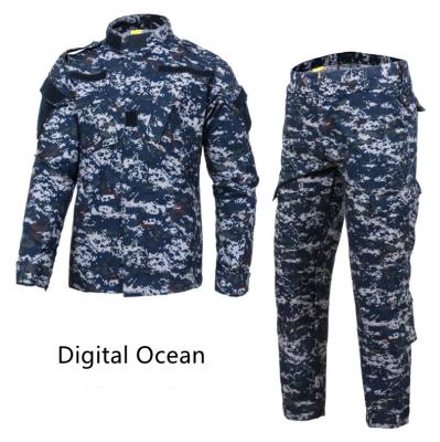 China Anti-Static Military Uniform Camouflage ACU Twill Jungle Outdoor Sports Suit Uniform SETS for sale