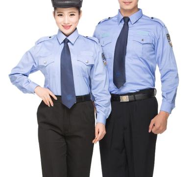 China Guard Design Long Sleeve Doorman Security Guard Uniform for sale