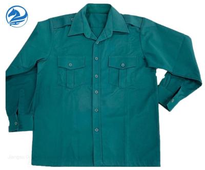 China Durable Green Thick Tc Twill Industrial Worker Uniform for sale