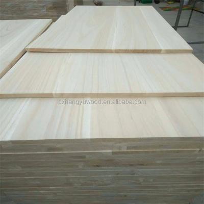 China Sanded exterior eco-friendly lightweight paulownia jointed board supplier price paulownia furniture panels china factory paulownia board for sale