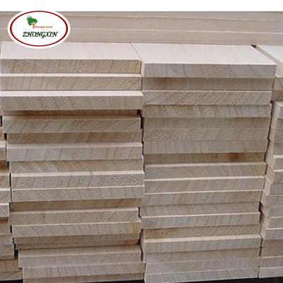 China modern hot sale chinese cheap paulownia chamfer slat strip solid wood board for sale