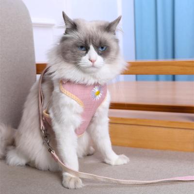 China Viable Dropshipping Amazon Hot Adjustable Cat Rope Vest Cat Harness and Leash Kit for sale