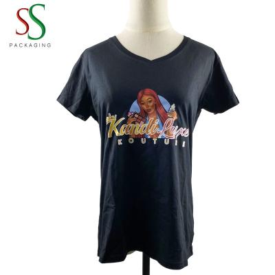 China SS Regular Hair Packaging Custom Printed Unisex T-Shirt Tees With Oversize Logo T-shirt Custom for sale