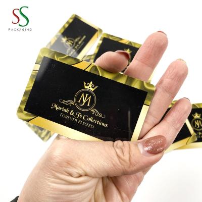 China paper & Cardboard SS Hair Packaging Custom Business Card Credit Card Size Business Card for sale