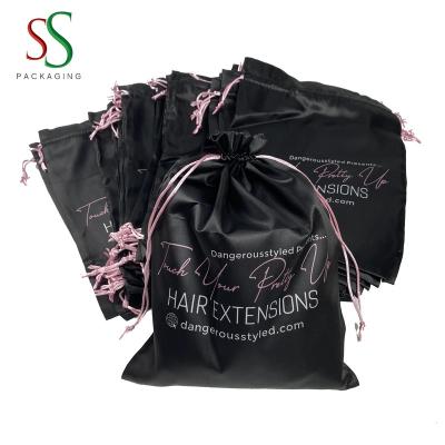 China Well Promotion Selling Custom Brown Satin Bags For Wigs Paper Packaging for sale