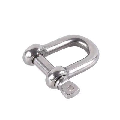 China Reasonable hot selling stainless steel d pin heavy duty adjustable shackler buckle quick shackles with low price for sale