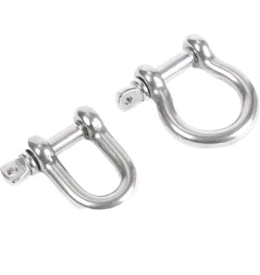 China Reasonable European Anchor Shackle Stainless Steel 304 D Form Shackle For Heavy Industry for sale