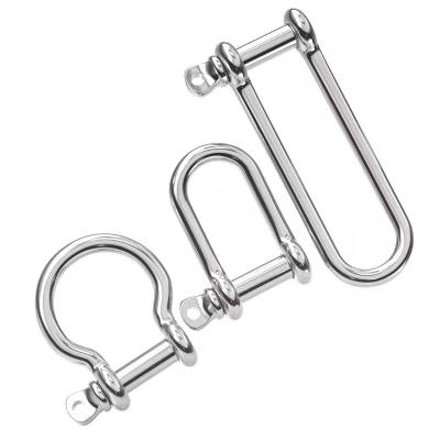 China 316 Stainless Steel Arc Shackle Reasonable Anchor Shackle For Automotive Industry for sale