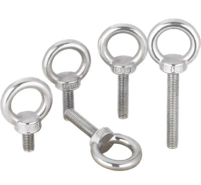 China Industry Lifting Ring Screws Round 304 Stainless Steel Ring Bolts Factory Wholesale M10M16 Ring Hanging Screw for sale