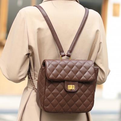 China Custom Vintage Armpit Shoulder Bag Fashion Brand Women Square Designer Handbags Backpacks Retro Diamond Lattice Messenger Bag Waterproof for sale