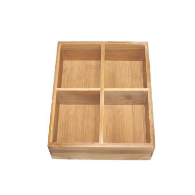 China Freshness Preservation Tea Bamboo Storage Box Storage Organizer Bamboo Organizer for sale