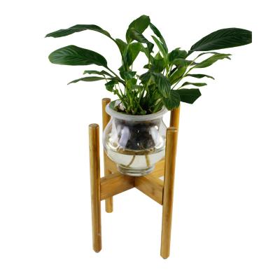 China Eco-Friendly Natural Bamboo Pot Holder Plant Stand Bamboo Flower Stand for sale