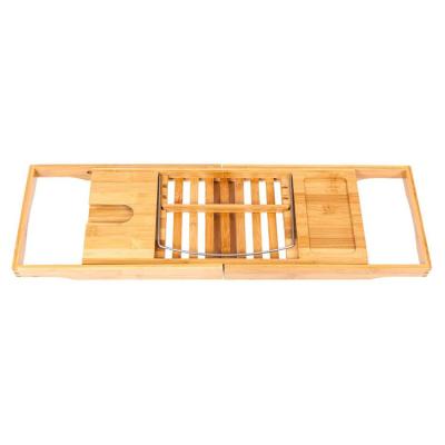 China Cheap Organic Bamboo Tub Cart Viable Plant Tray For Bathroom Storage for sale