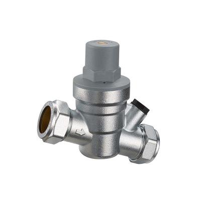 China General 22MM Sleeve Chrome Polish Brass PRV Cut-off Pressure Reducing Valve for sale