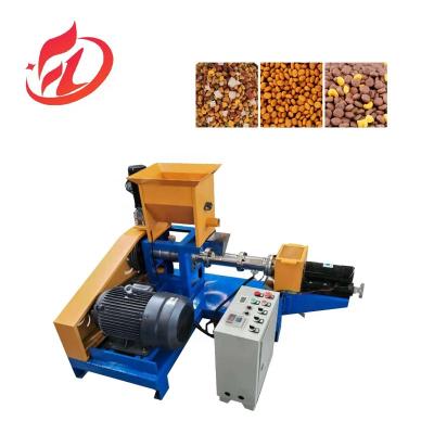 China Automatic Dry Pet Dog Cat Food Pellet Production Extruder Machine  dog food pellet making machine for sale