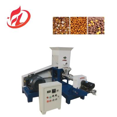 China Dry Dog Food Pellet Production Line/ Pet Puppy Cat Fish Food Making Machine for sale