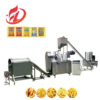 China Automatic baked cheetos nik nak kurkure snack making machinery Kurkure Cheetos Corn Chips Making Machine for sale