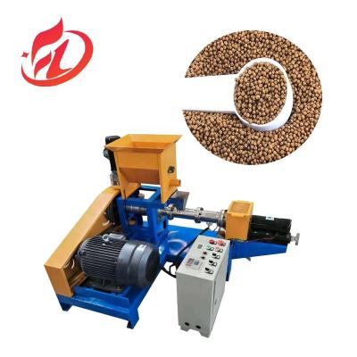 China Small animal floating fish feed pellet making extruder machine Pet food making pellet machine price for sale