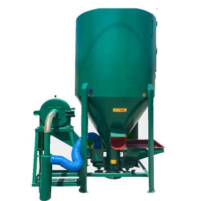 China Simple chicken feed making machine feed mix animal food plant poultry feed grinder and mixer for small farm for sale