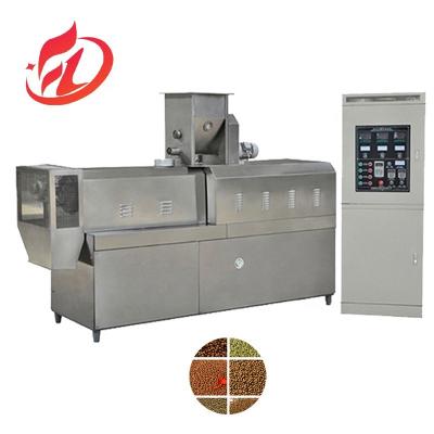 China Video Outgoing-Inspection Floating Fish Feed Making Machine with Fish Pellet Machine for sale