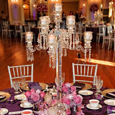 China Europen 91cm 35.82 inch - Tall Crystal Candelabra Centerpieces Wedding Top Tables For for sale