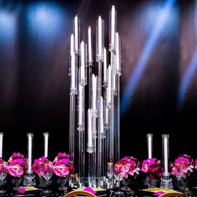 China Europan 5am Tall Crystal Candelabra Centerpieces Wedding Decoration For Sale for sale