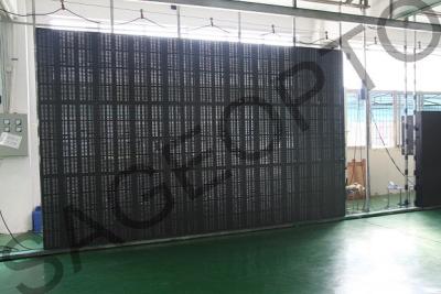 China High Definition P8.9 Advertising LED Curtain Screen as Window Transparent Display for sale