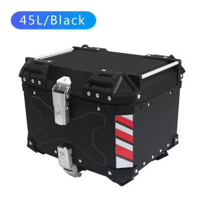 China Sale New Aluminum Alloy Motorcycle Luggage Accessories Box Waterproof And Durable Aluminum Alloy Motorcycle Trunk for sale