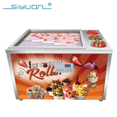 China Countertop Mini Square Pan Thai Instant Desktop Ice Cream Frying Machine Ice Cream Rolling Machine for sale