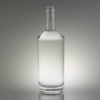 China Hot Sale Vodka Spirits Clear 750ml Vodka Glass Bottles 700ml Empty Bottles With Aluminum Cap for sale