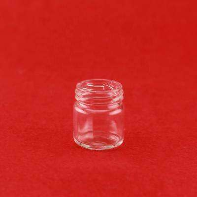 China Hot Food Shot Shape Nimi Glass Jar With Screw for sale